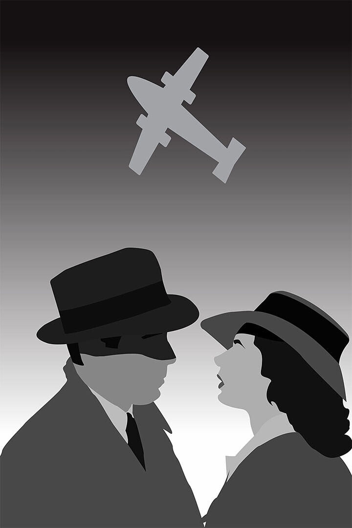 Casablanca Minimal Rick Blaine Ilsa Lund Victor Laszlo Drama Poster Wall Art Print Home Wall Decor - xonomax