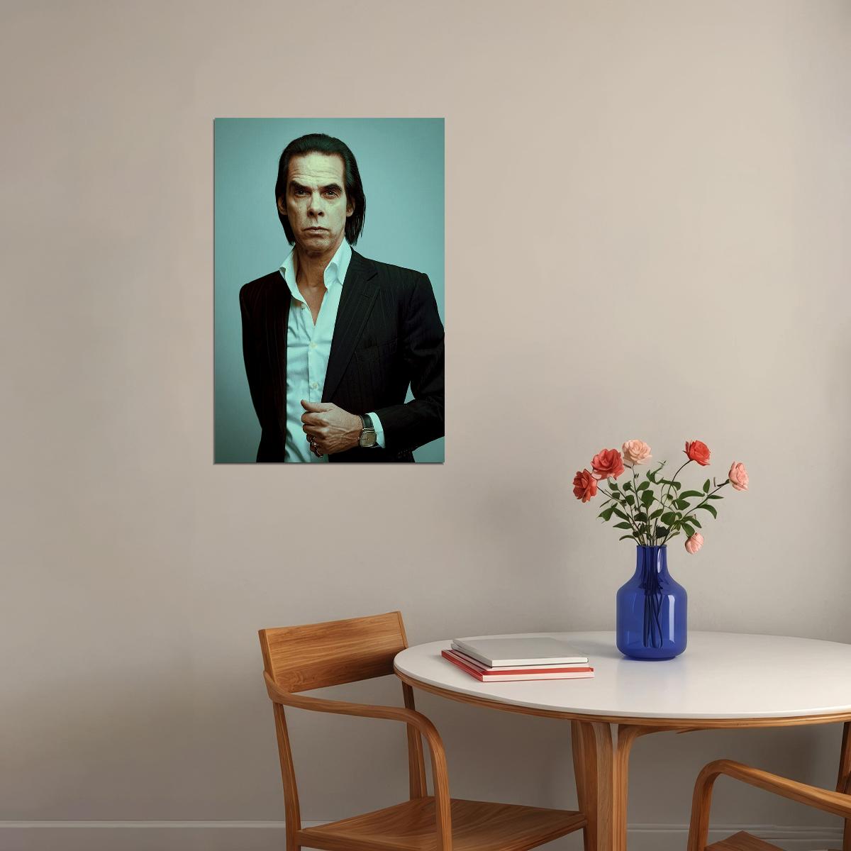 Nick Cave Portrait Songwriter Artist Poster Wall Art Print Home Wall Decor - xonomax
