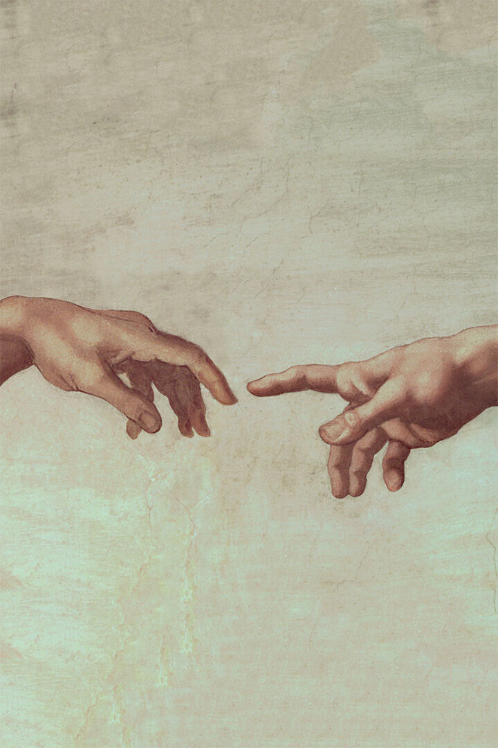 Creation Of Adam Hand Of God Classical Religion Poster Wall Art Print Home Wall Decor - xonomax