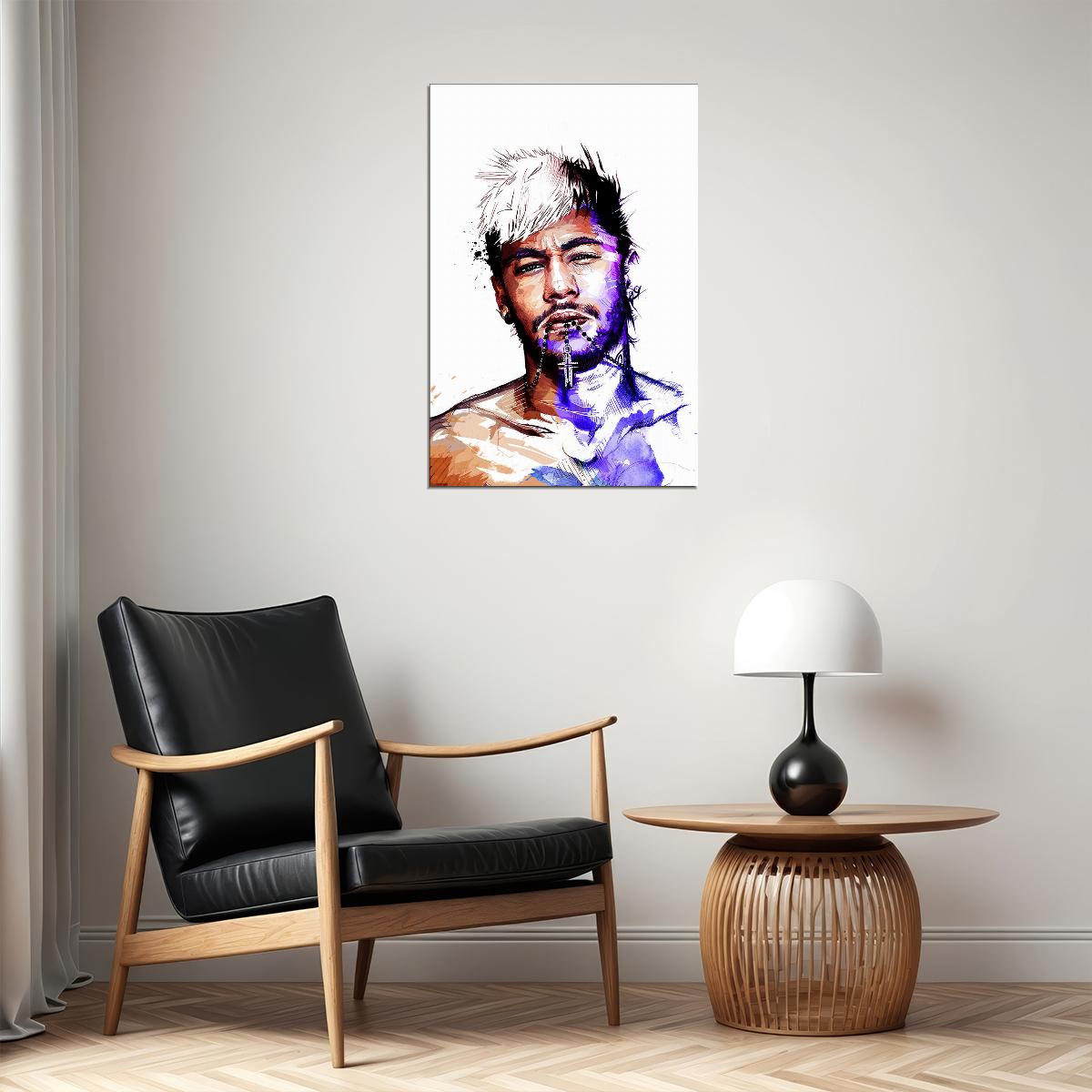 Neymar Atlethe National Football Player Poster Wall Art Print Home Wall Decor - xonomax