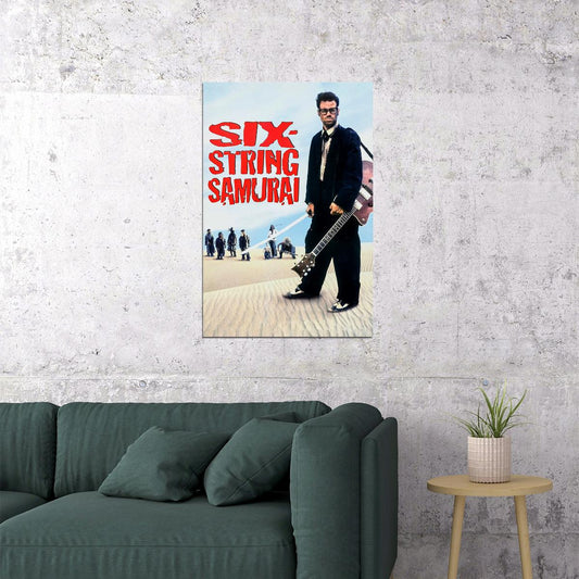 Six String Samurai Minimal Action Comedy Film Poster Wall Art Print Home Wall Decor - xonomax