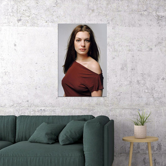 Anne Hathaway American Singer Actor Poster Wall Art Print Home Wall Decor - xonomax