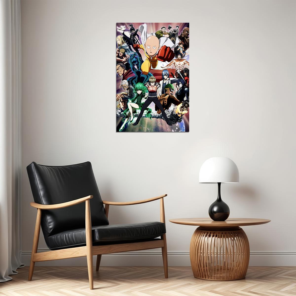 One Punch Man Classic Moive Anime Tv Series Poster Wall Art Print Home Wall Decor