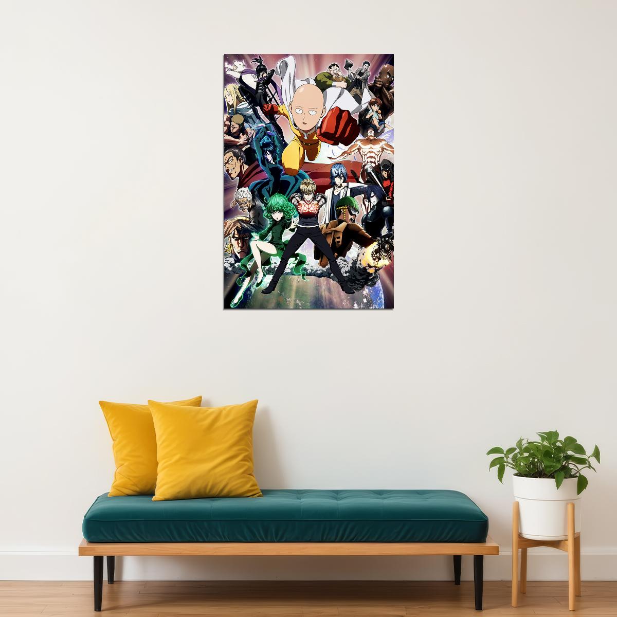 One Punch Man Classic Moive Anime Tv Series Poster Wall Art Print Home Wall Decor