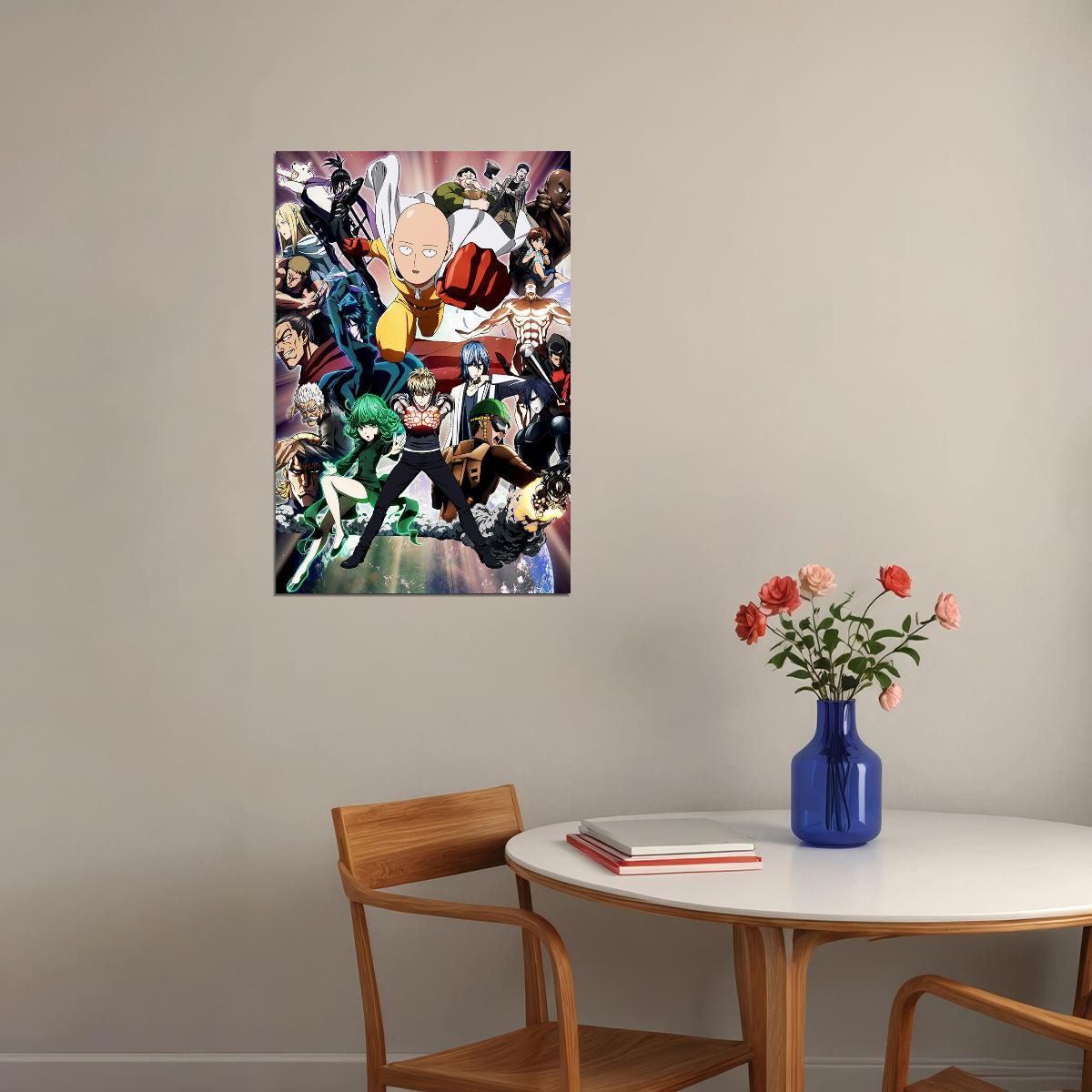 One Punch Man Classic Moive Anime Tv Series Poster Wall Art Print Home Wall Decor