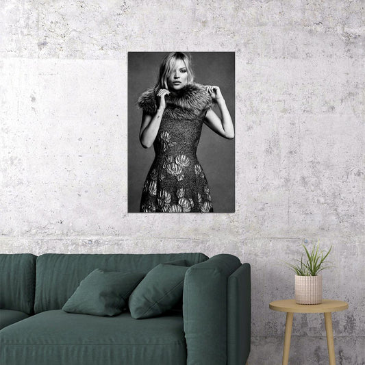 Kate Moss Model Fashion Pioneer Poster Wall Art Print Home Wall Decor - xonomax
