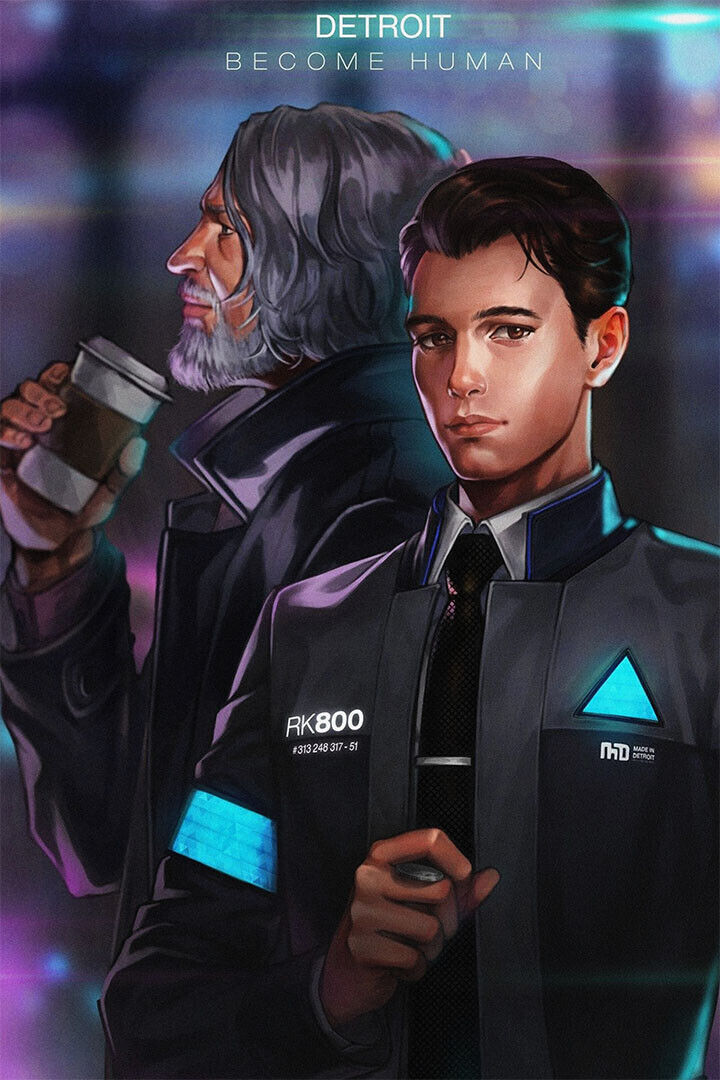 Detroit Become Human Video Game Series Action Poster Wall Art Print Home Wall Decor - xonomax