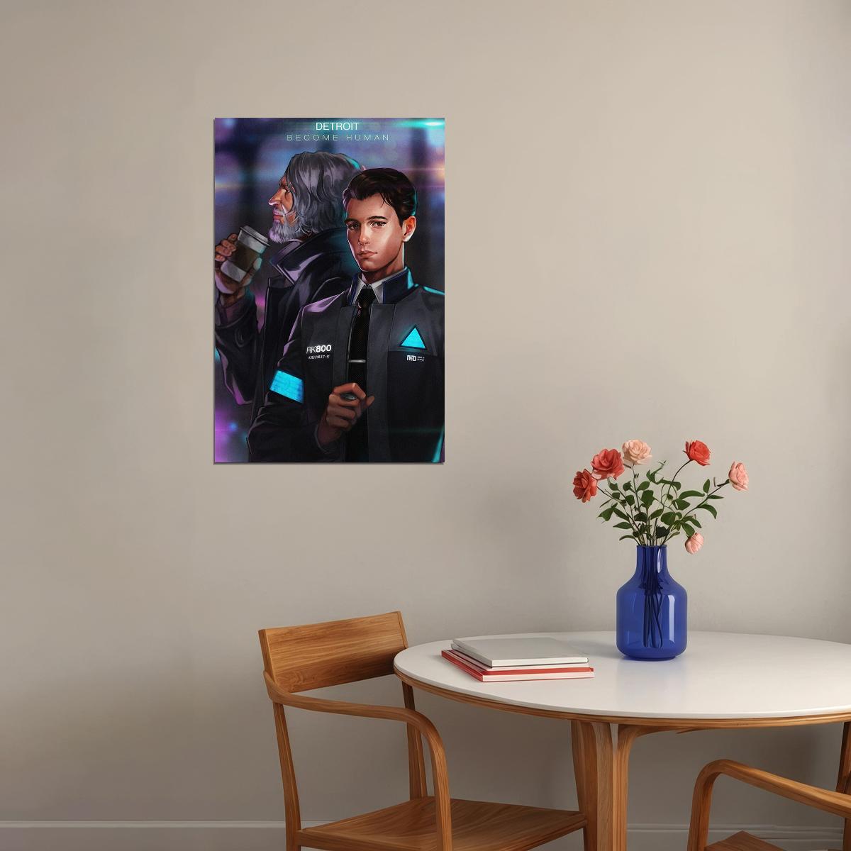 Detroit Become Human Video Game Series Action Poster Wall Art Print Home Wall Decor - xonomax