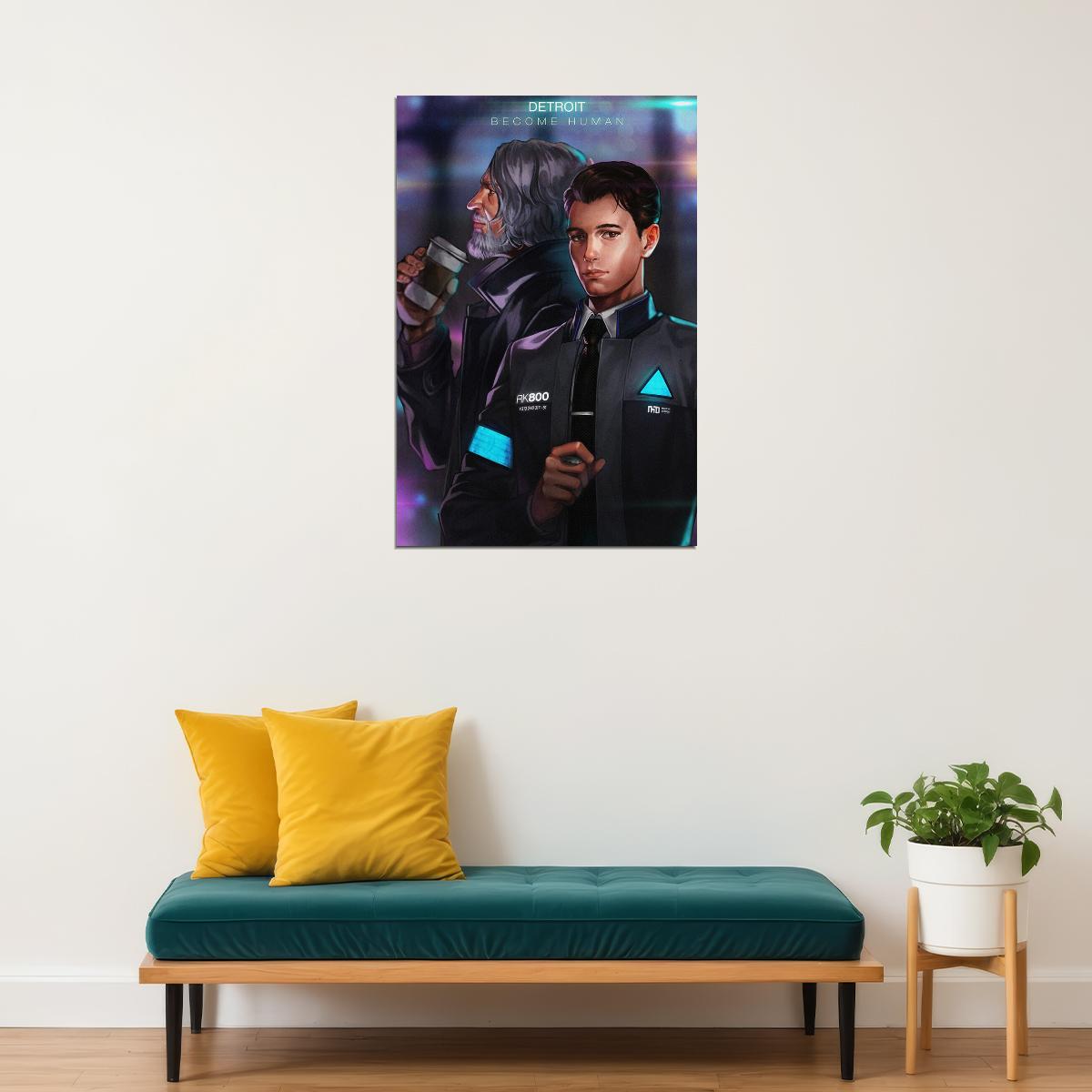 Detroit Become Human Video Game Series Action Poster Wall Art Print Home Wall Decor - xonomax