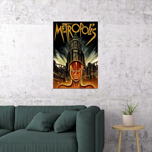 Metropolis Germany Movie Drama Fritz Lang Vintage Poster Wall Art Print Home Wall Decor - xonomax