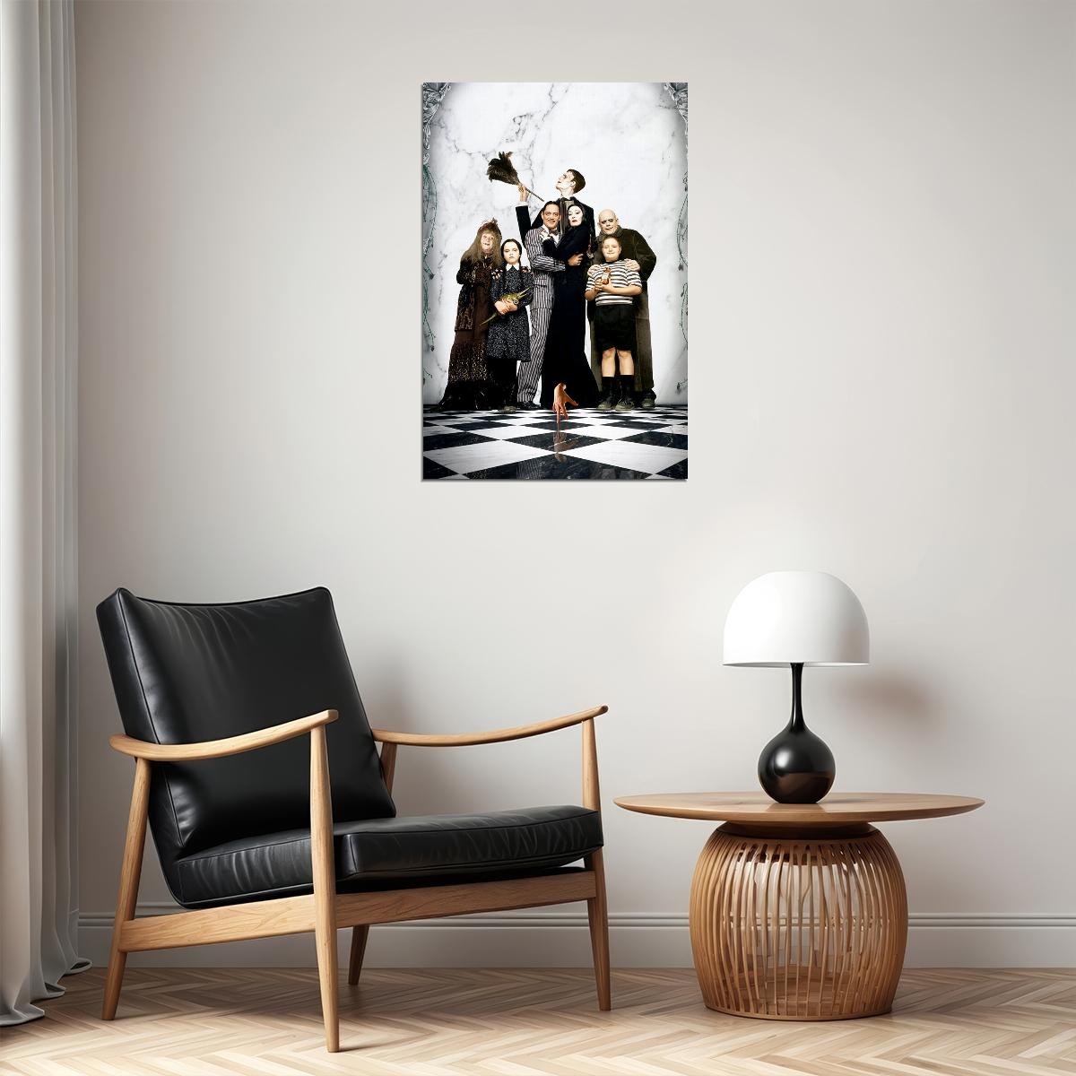 The Addams Family Morticia Lurch Gomez Uncle Fester Poster Wall Art Print Home Wall Decor - xonomax