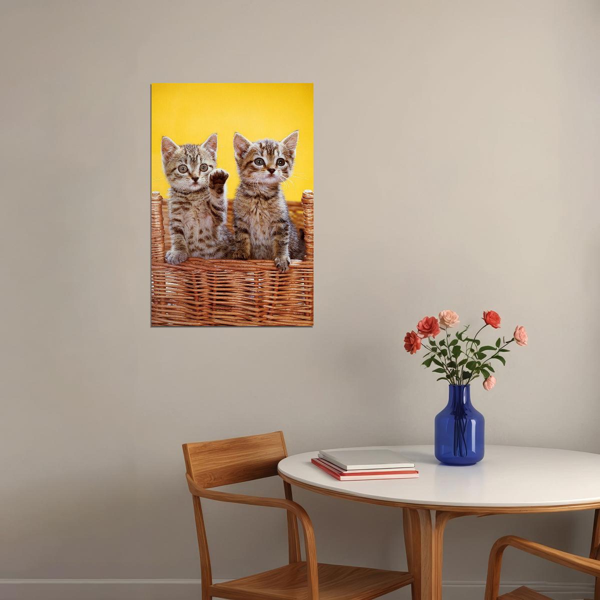 Cat Love All You Need Is Love And A Cat Domesticated Poster Wall Art Print Home Wall Decor - xonomax