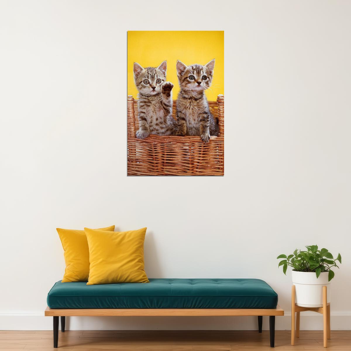 Cat Love All You Need Is Love And A Cat Domesticated Poster Wall Art Print Home Wall Decor - xonomax