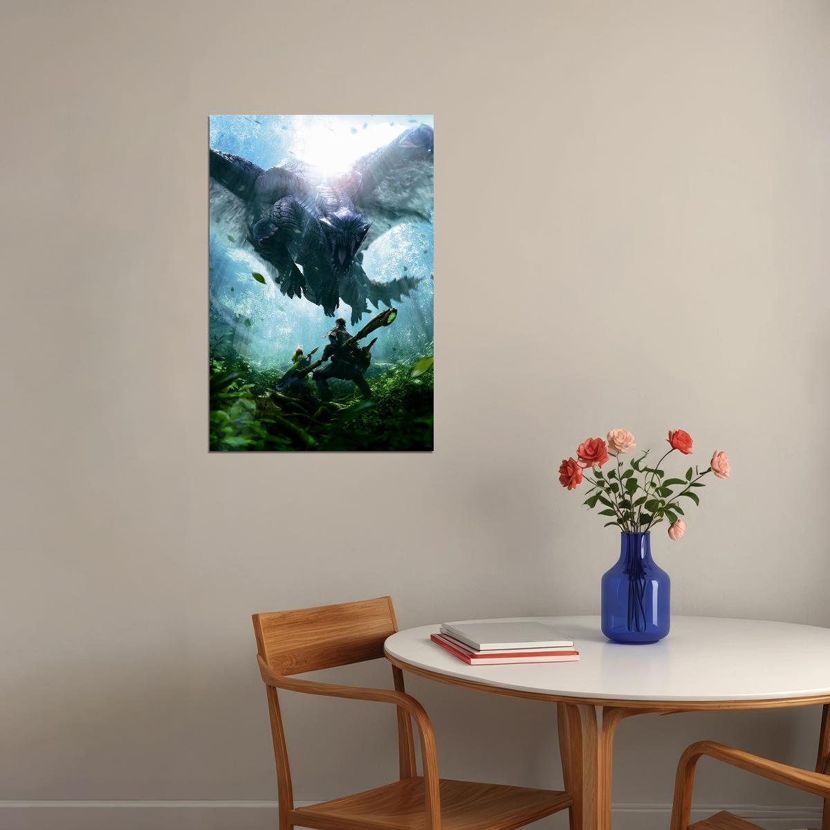 Monster Hunter World Iceborne Action Role Playing Poster Wall Art Print Home Wall Decor