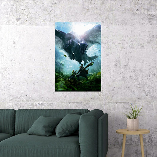 Monster Hunter World Iceborne Action Role Playing Poster Wall Art Print Home Wall Decor - xonomax