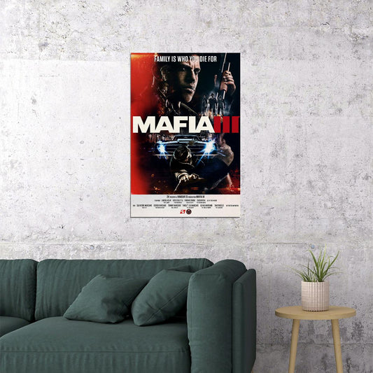 Mafia Iii Video Game Single Player Action Game Poster Wall Art Print Home Wall Decor - xonomax