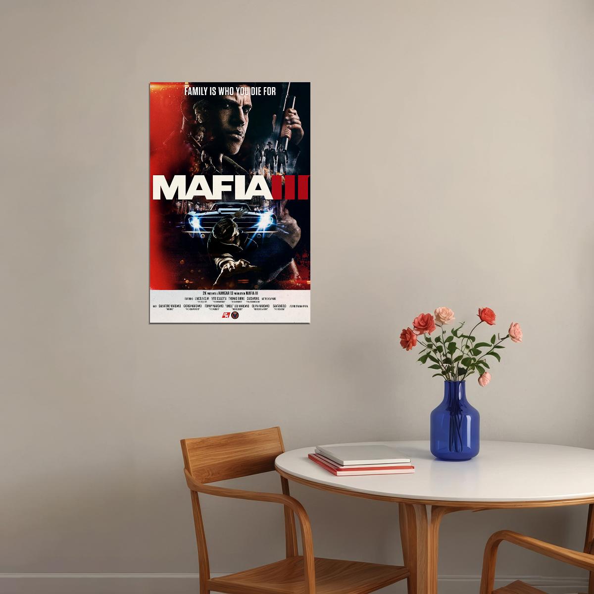 Mafia Iii Video Game Single Player Action Game Poster Wall Art Print Home Wall Decor