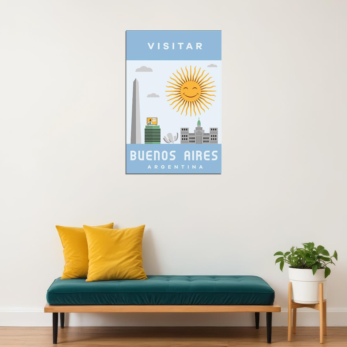 Buenos Aires Travel Landscape Poster Wall Art Print Home Wall Decor - xonomax