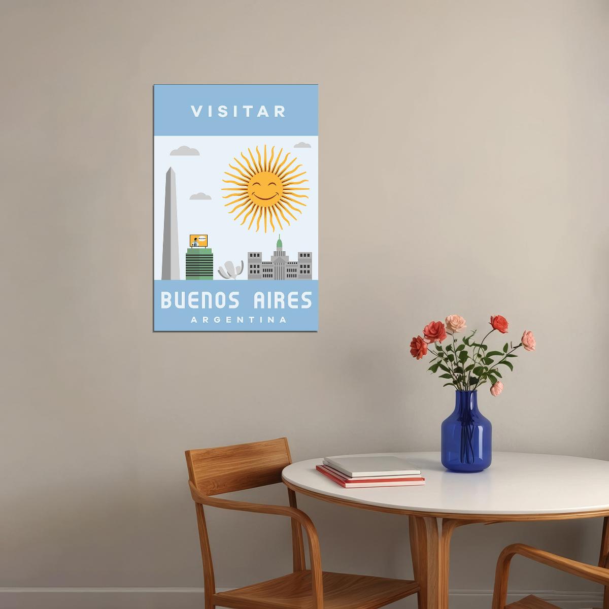 Buenos Aires Travel Landscape Poster Wall Art Print Home Wall Decor - xonomax