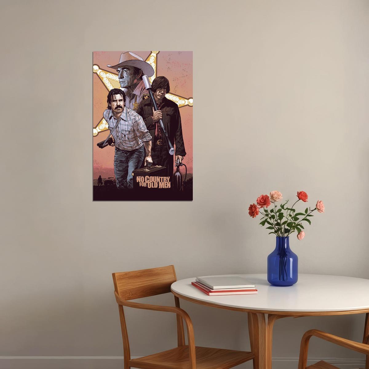 No Country for Old Men Movie Crime Drama Poster Wall Art Print Home Wall Decor - xonomax