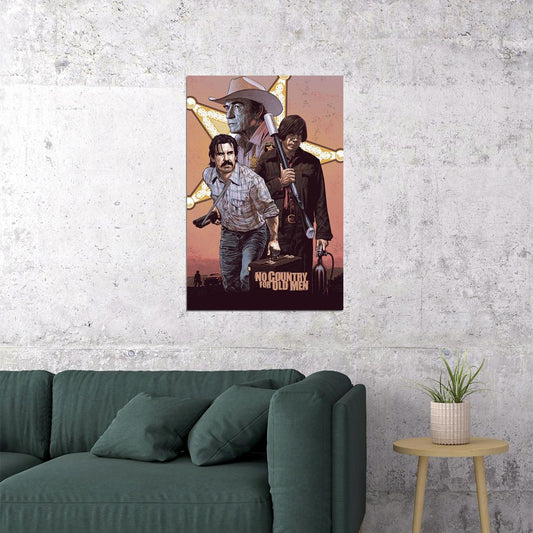 No Country for Old Men Movie Crime Drama Poster Wall Art Print Home Wall Decor - xonomax