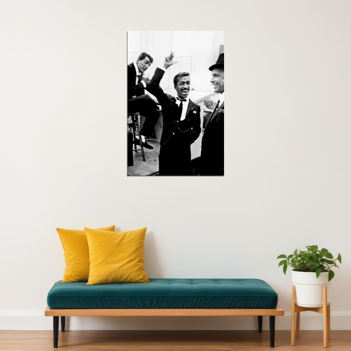 Rat Pack Photography Frank Sinatra Actress Poster Wall Art Print Home Wall Decor - xonomax