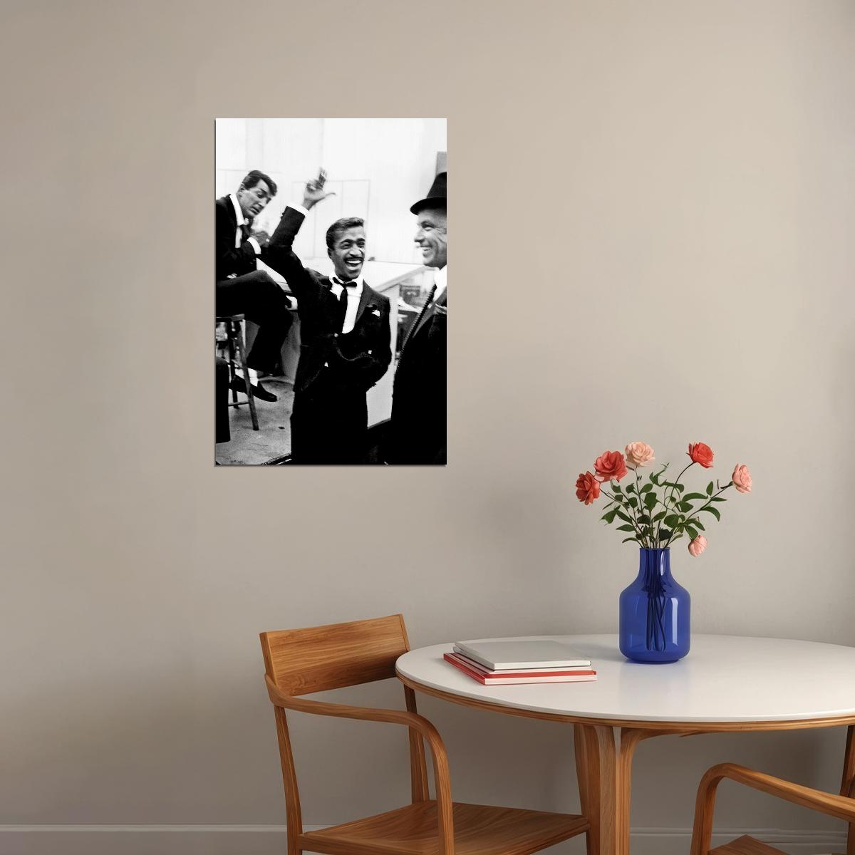Rat Pack Photography Frank Sinatra Actress Poster Wall Art Print Home Wall Decor - xonomax