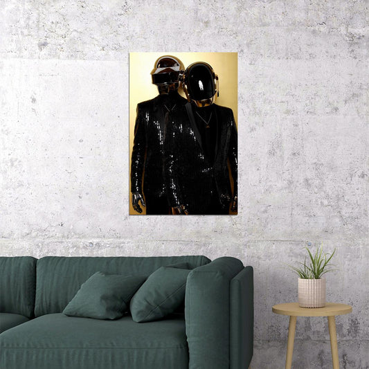 Daft Punk Rap Music Album Star Printing Music Duo Poster Wall Art Print Home Wall Decor - xonomax