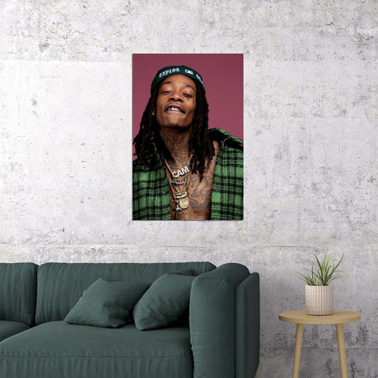 Wiz Khalifa Rap Music Hip Hop Rapper Picture Poster Wall Art Print Home Wall Decor - xonomax