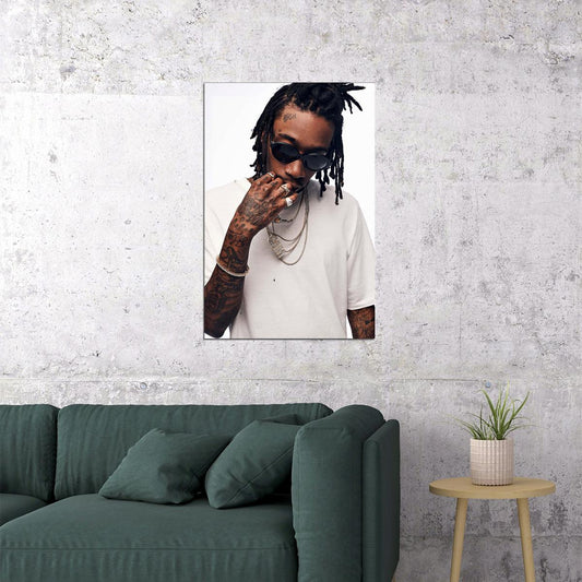 Wiz Khalifa Rap Music Hip Hop Singer Poster Wall Art Print Home Wall Decor - xonomax