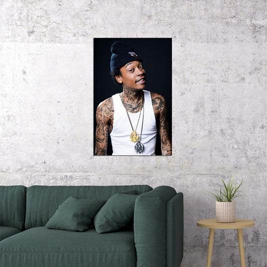 Wiz Khalifa Rap Music Hip Hop Rapper Artist Poster Wall Art Print Home Wall Decor - xonomax