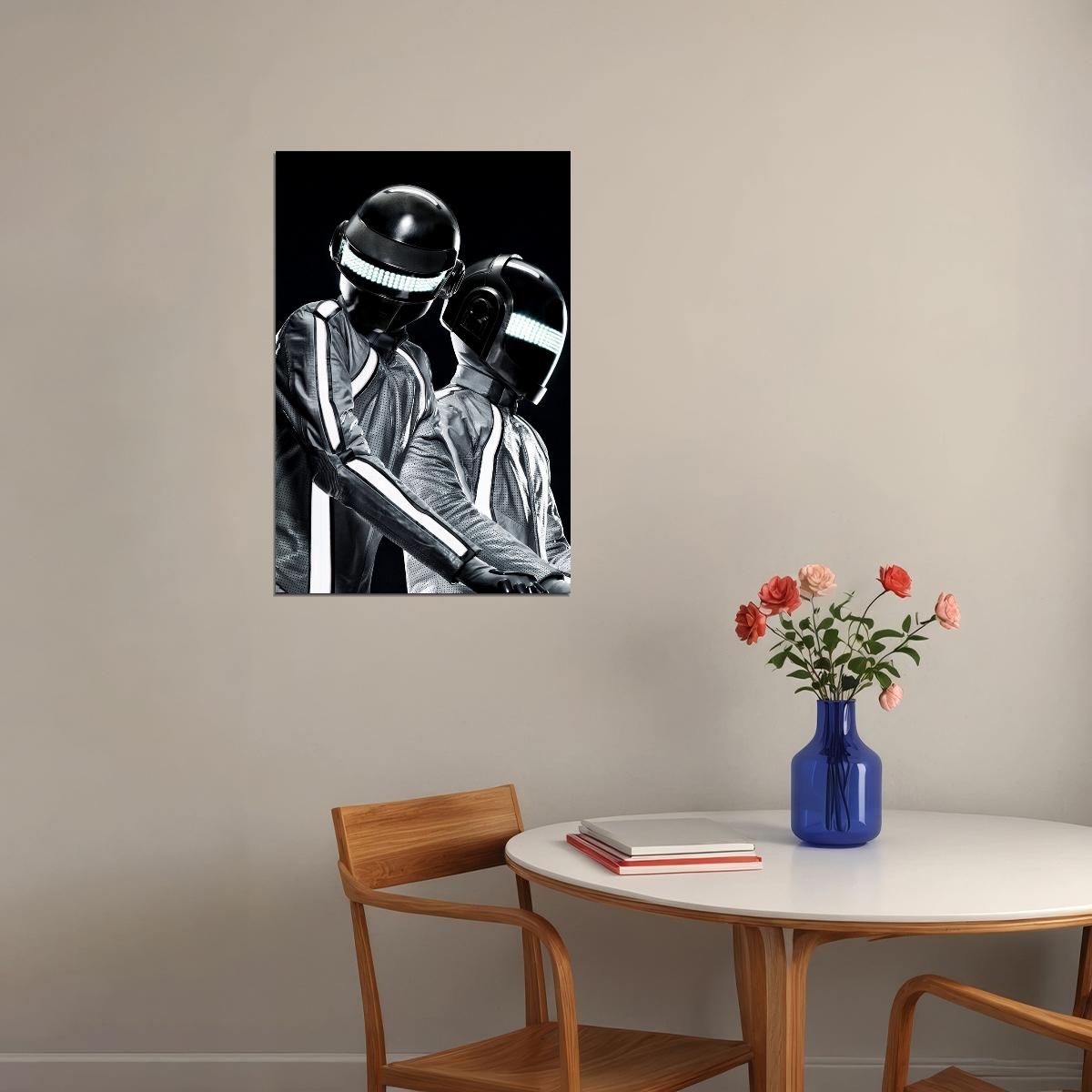 Daft Punk Music Star Electronic Artist Music Duo Poster Wall Art Print Home Wall Decor - xonomax