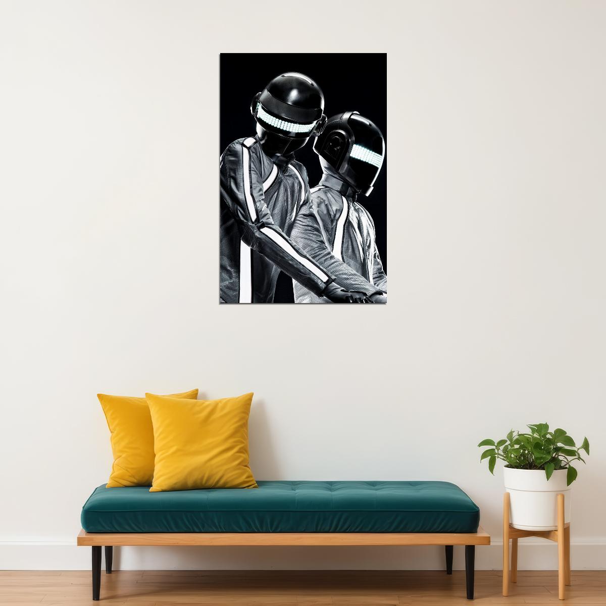 Daft Punk Music Star Electronic Artist Music Duo Poster Wall Art Print Home Wall Decor - xonomax