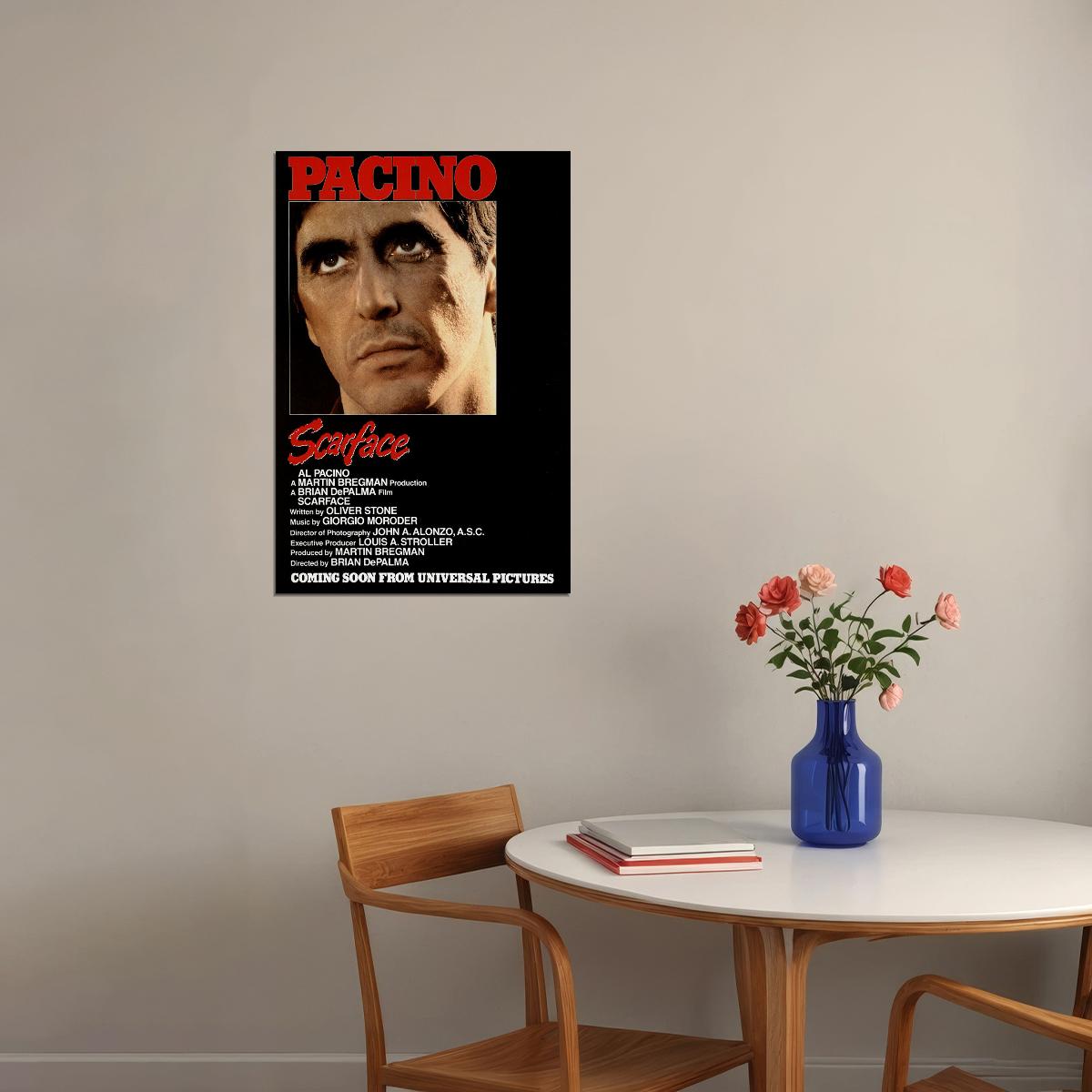 Scarface Movie Crime Drama Action Poster Wall Art Print Home Wall Decor - xonomax