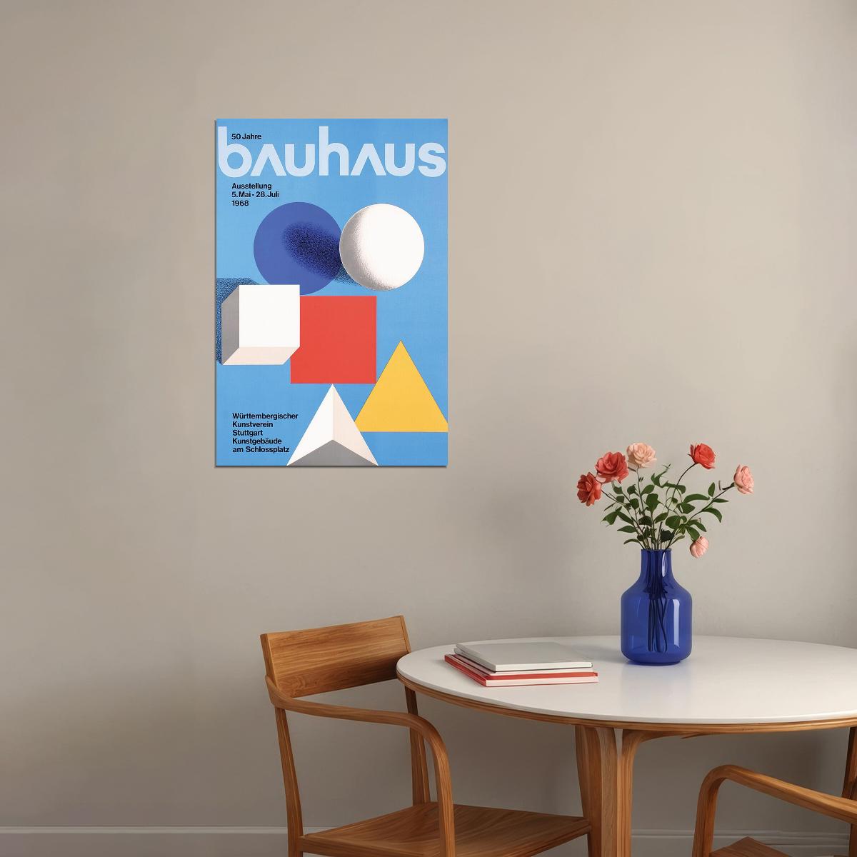Bauhaus Art Exhibition Adversiting Poster Wall Art Print Home Wall Decor - xonomax