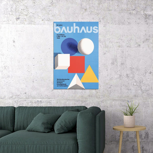 Bauhaus Art Exhibition Adversiting Poster Wall Art Print Home Wall Decor - xonomax