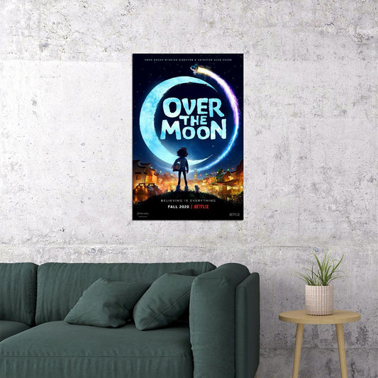 Over The Moon Movie 2020 Comic Poster Wall Art Print Home Wall Decor - xonomax