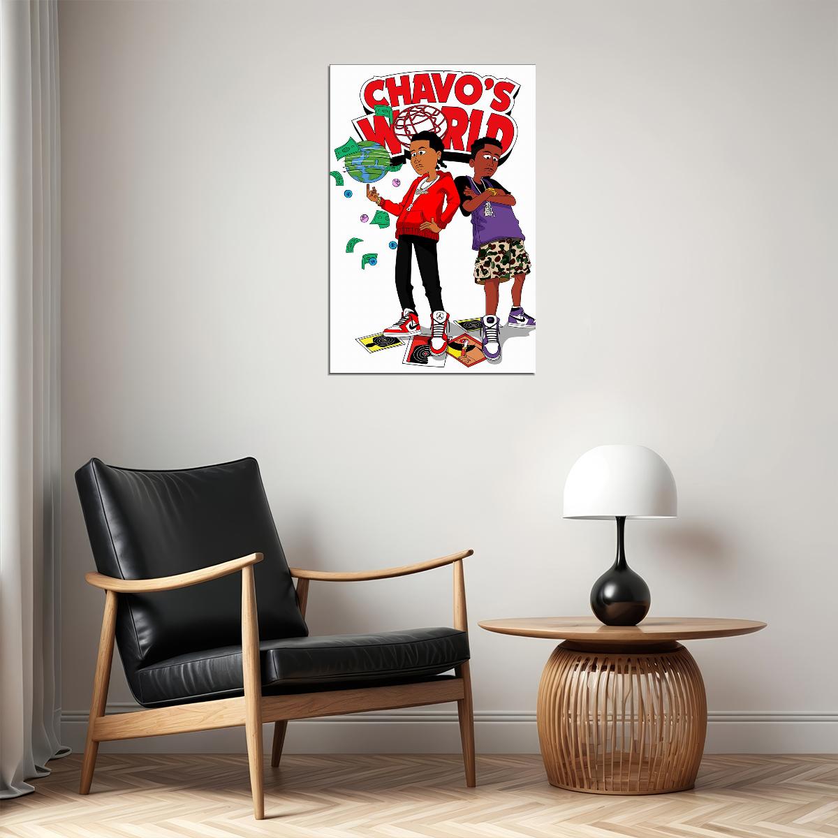Pierre Bourne Chavo World Music Mixtape Poster Wall Art Print Home Wall Decor - xonomax