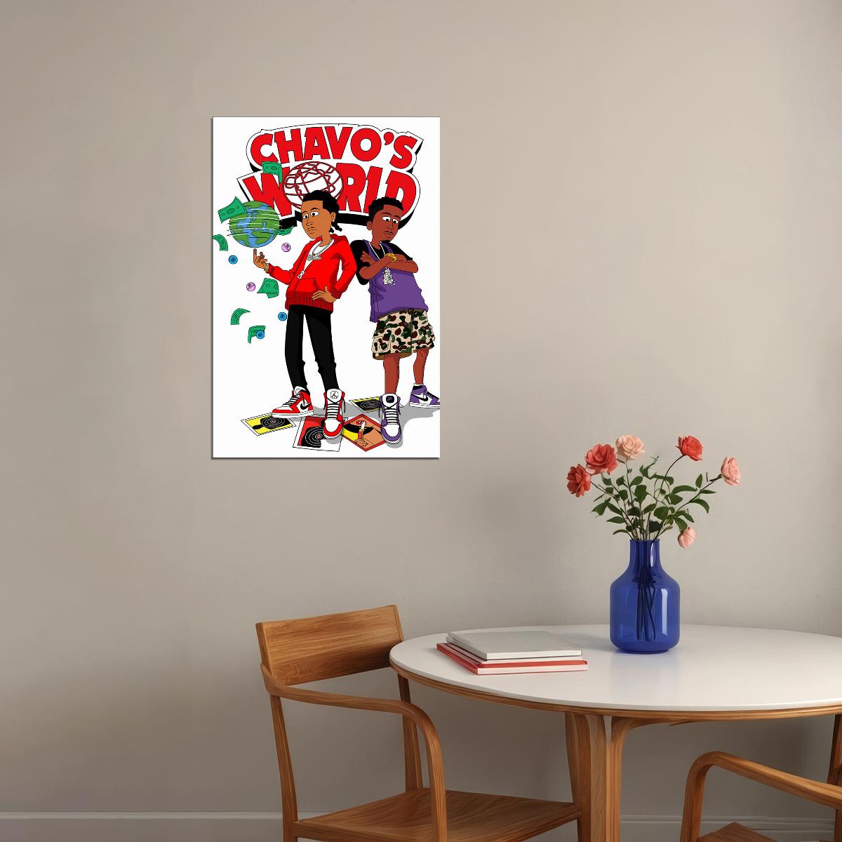 Pierre Bourne Chavo World Music Mixtape Poster Wall Art Print Home Wall Decor - xonomax