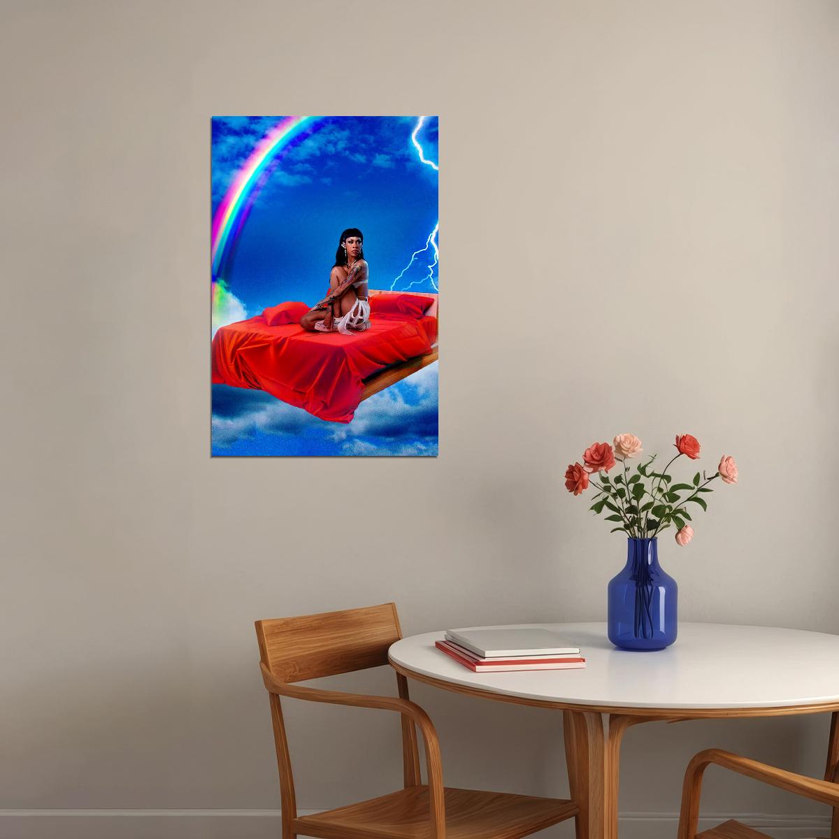 Rico Nasty Nightmare Vacation Music Mixtape Poster Wall Art Print Home Wall Decor - xonomax