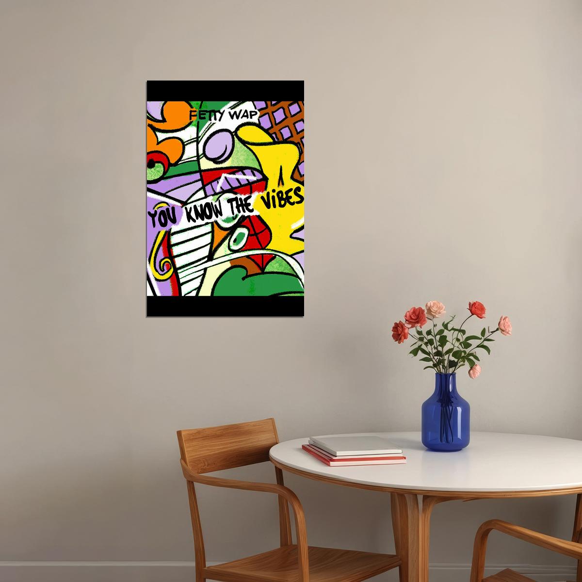 Fetty Wap Cover You Know The Vibes Music Poster Wall Art Print Home Wall Decor - xonomax