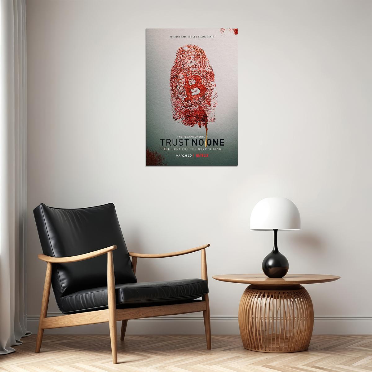 Trust No One: The Hunt For The Crypto King Movie Crime Poster Wall Art Print Home Wall Decor - xonomax