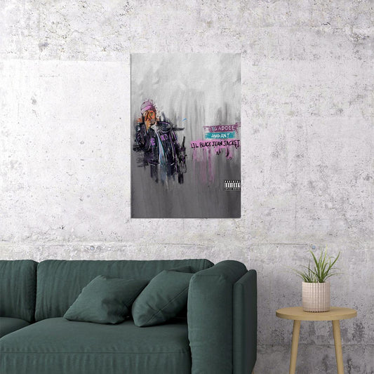 Asap Ant Album Lil Black Jean Jacket Music Poster Wall Art Print Home Wall Decor - xonomax