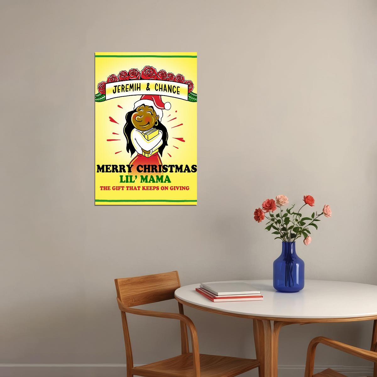 Chance The Rapper Jeremih Merry Christmas Poster Wall Art Print Home Wall Decor - xonomax