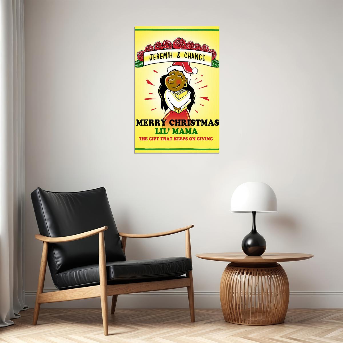 Chance The Rapper Jeremih Merry Christmas Poster Wall Art Print Home Wall Decor - xonomax