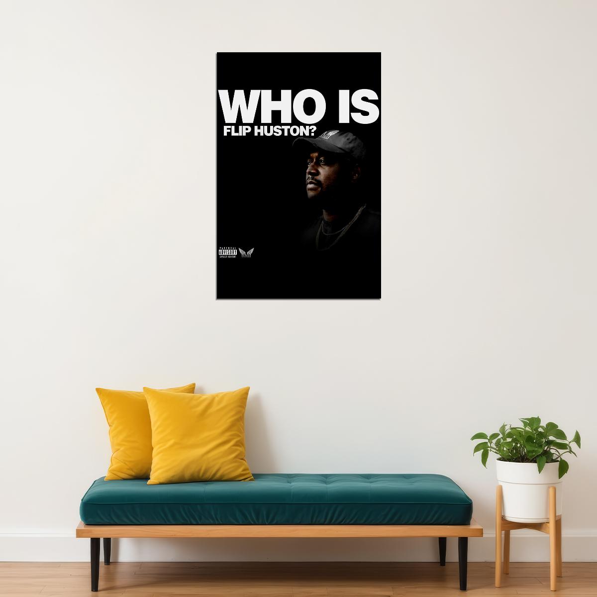 Flip Huston Album Who Is Fliph Cover Poster Wall Art Print Home Wall Decor - xonomax