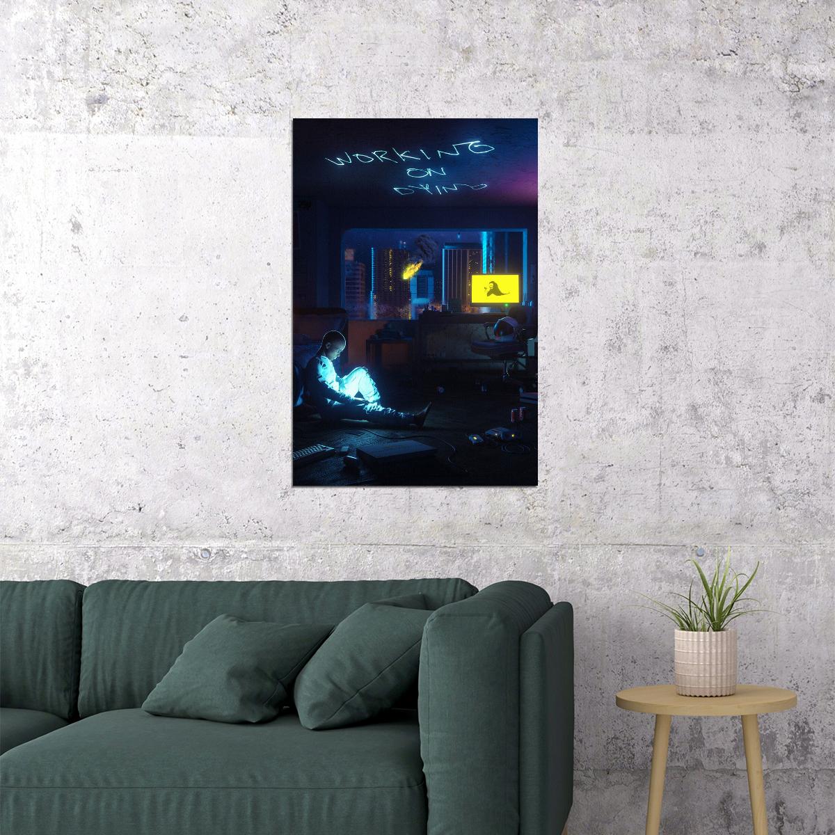 Working On Dying Album Waiting To Die Poster Wall Art Print Home Wall Decor - xonomax