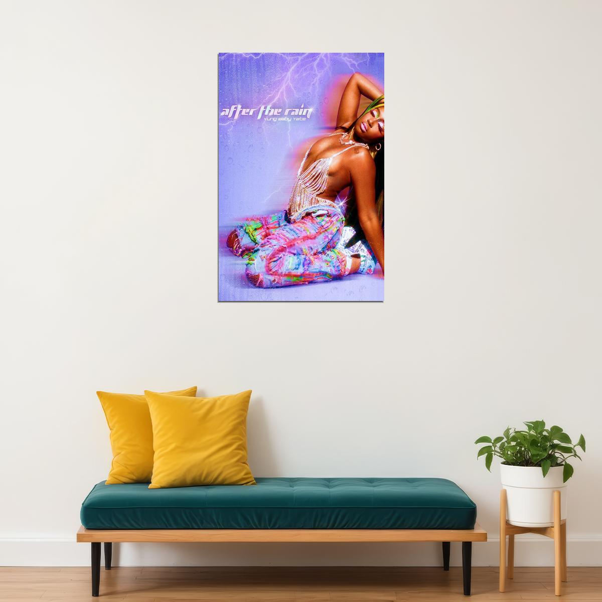Yung Baby Tate Album After The Rain Music Poster Wall Art Print Home Wall Decor - xonomax