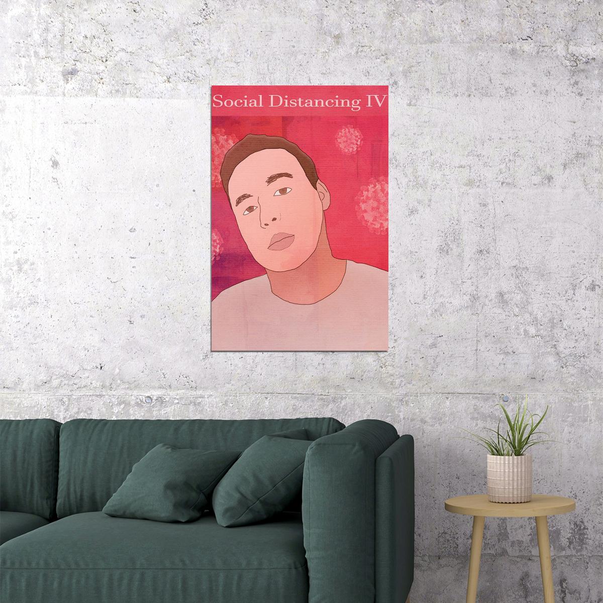 Zeuz Music Album Social Distancing 4 Poster Wall Art Print Home Wall Decor - xonomax