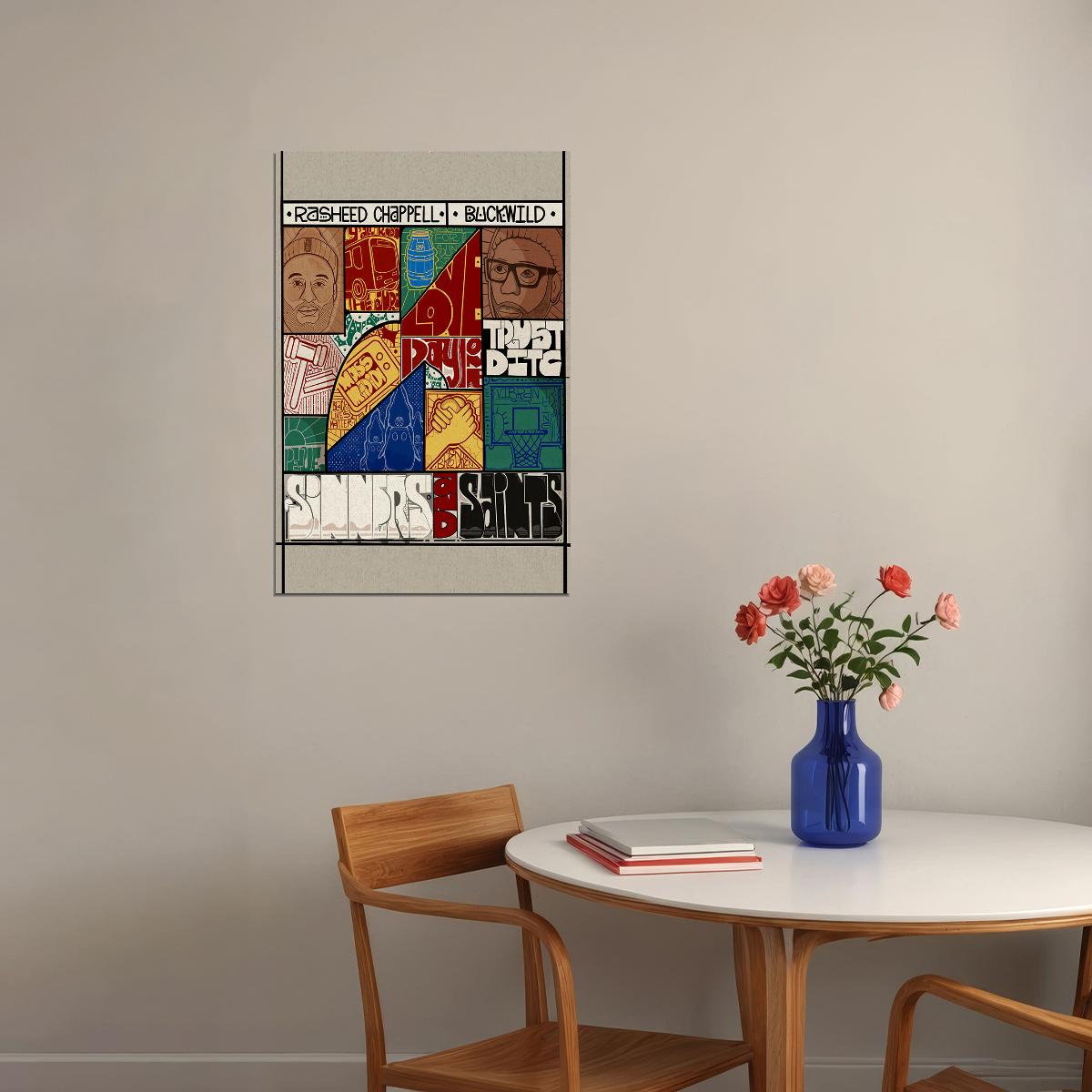 Rasheed Chappell Buckwild Sinners And Saints Poster Wall Art Print Home Wall Decor - xonomax